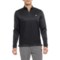 adidas Textured Zip Neck Shirt - Long Sleeve in Black
