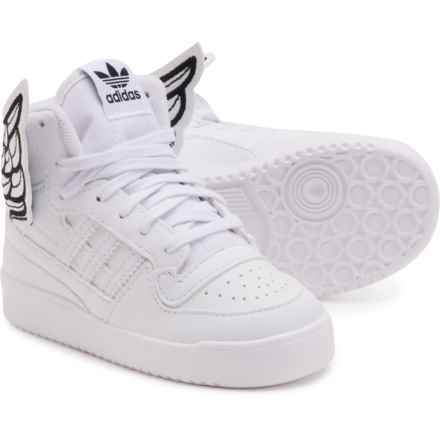 adidas Toddler Boys JS Wings 4.0 Court Shoes in Ftwr White