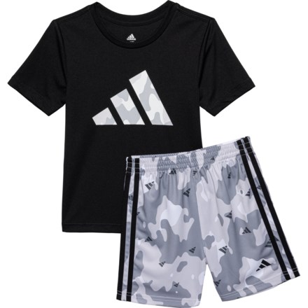 Reebok Toddler Girls Ombre Print Shirt, Sports Bra and Skort Set