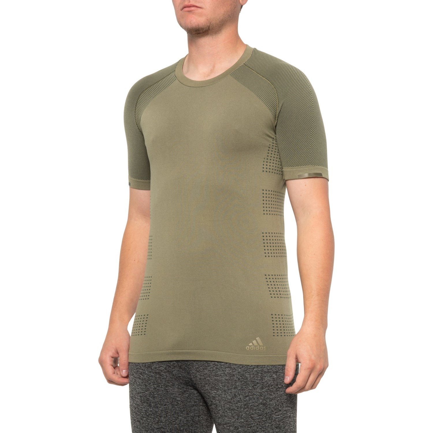 khaki adidas shirt