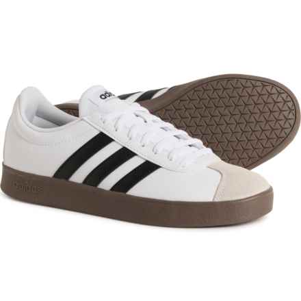 adidas VL Court Base Sneakers - Leather (For Women) in White Black