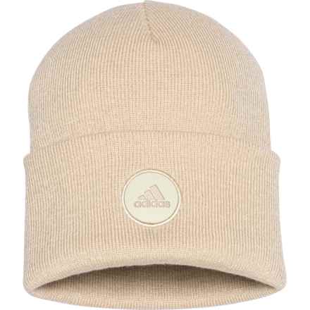 adidas Wide Cuff 2 Fold Beanie (For Women) in Alumina Beige/Wonder Beige