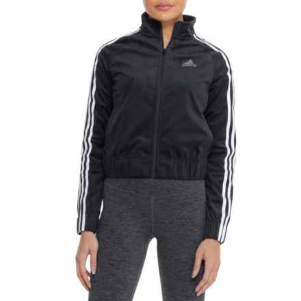 adidas Y2K Velour Glam Jacket in Black