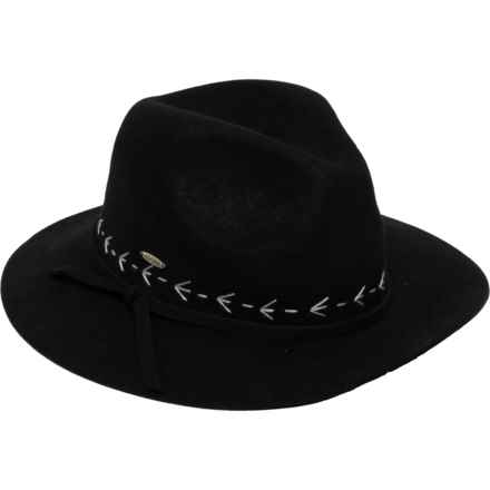 Adora Wool Felt Safari Hat (For Women) in Black