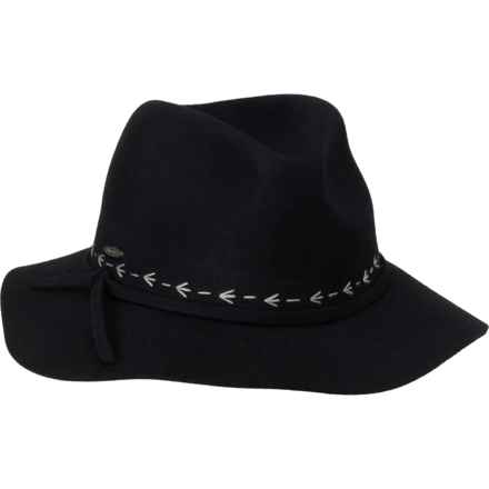Adora Wool Felt Safari Hat in Black