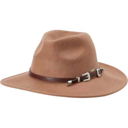 Adora Wool Felt Safari Hat in Light Brown