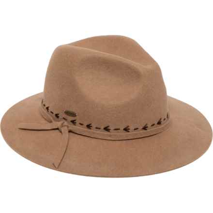 Adora Wool Felt Safari Hat in Tan