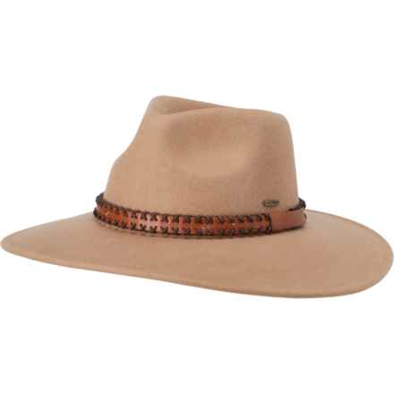 Adora Wool Felt Safari Hat in Tan