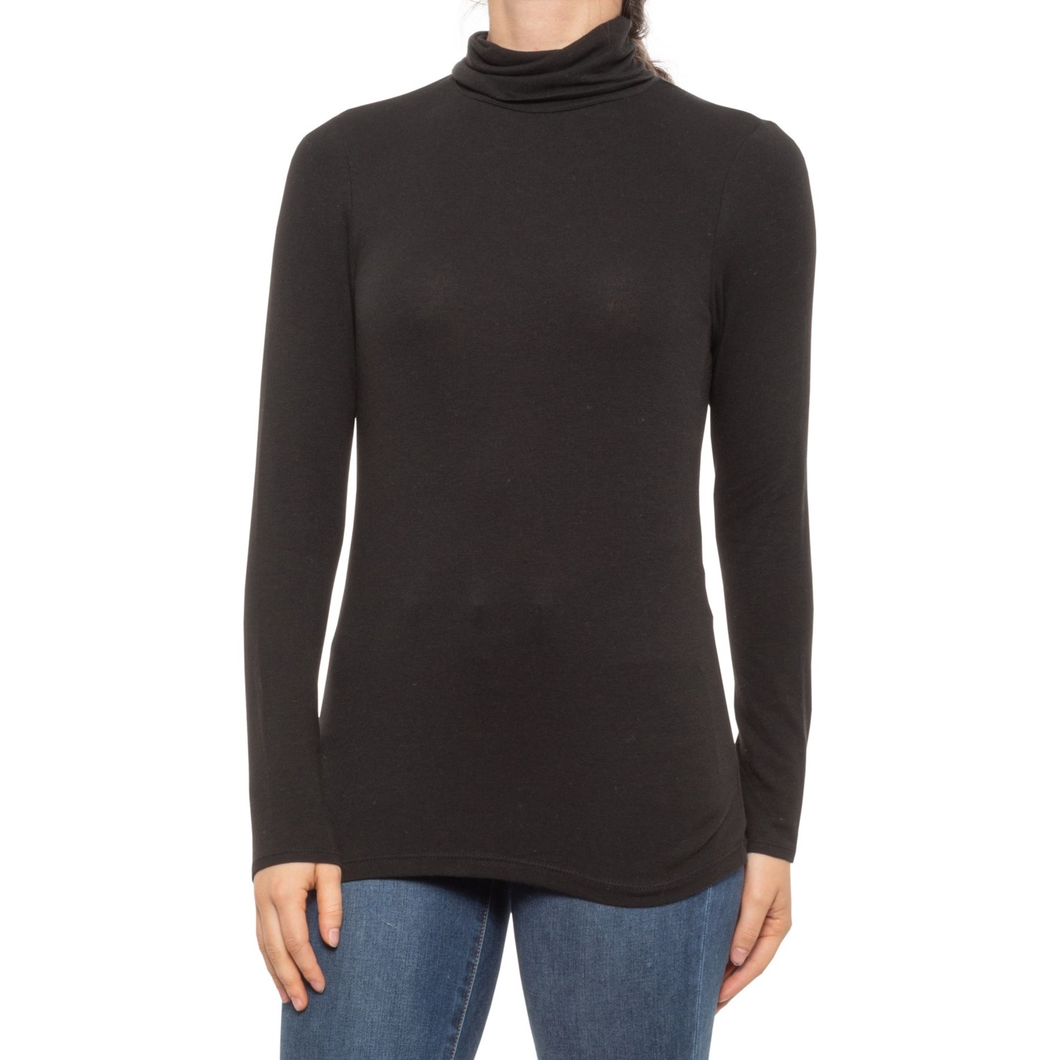 black turtleneck shirt women