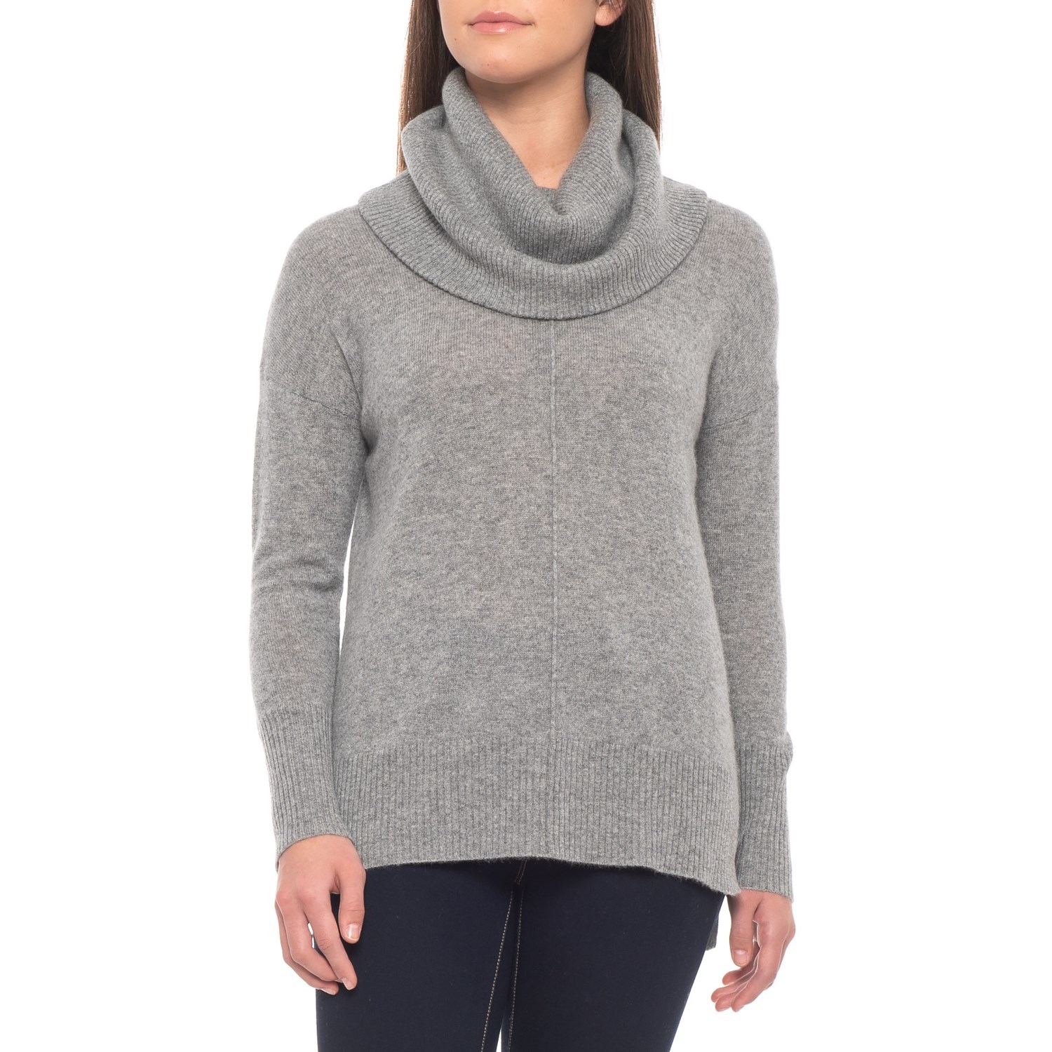 Adrienne Vittadini Cashmere Cowl Neck Sweater (For Women) - Save 61%