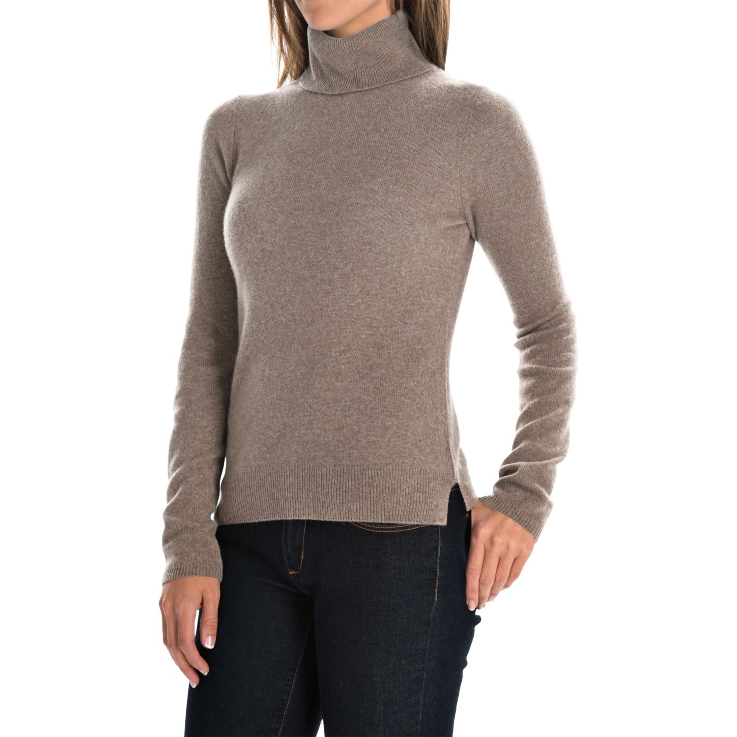 Adrienne Vittadini Cashmere Turtleneck Sweater (For Women) - Save 29%