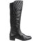 157PJ_6 Adrienne Vittadini Keith Quilted Knee High Boots - Leather (For Women)