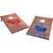 Adventure Is Out There Barnwood Red and Blue Cornhole Game in Red/Blue