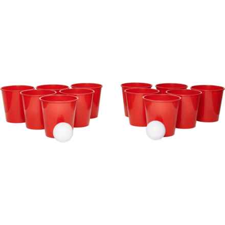 Adventure Is Out There Yard Pong Game in Red