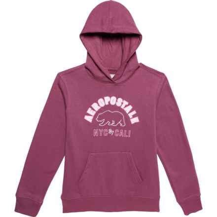 Aeropostale Kids Big Girls Fleece Hoodie in Muted Berry