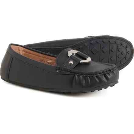 Aerosoles Day Drive Loafers - Vegan Leather, Wide Width (For Women) in Black