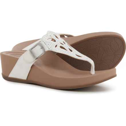 Aetrex Tasha Wedge Sandals (For Women) in White