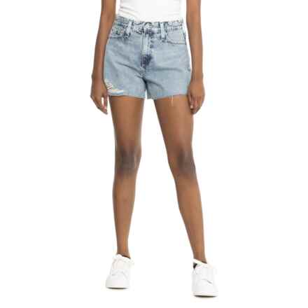 AG Jeans Alexxis High-Rise Wedgie Shorts in 25 Years Calico