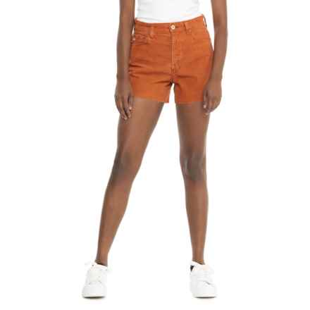 AG Jeans High-Rise Wedgie Shorts in 1 Year Sulfur Dark Bedrock