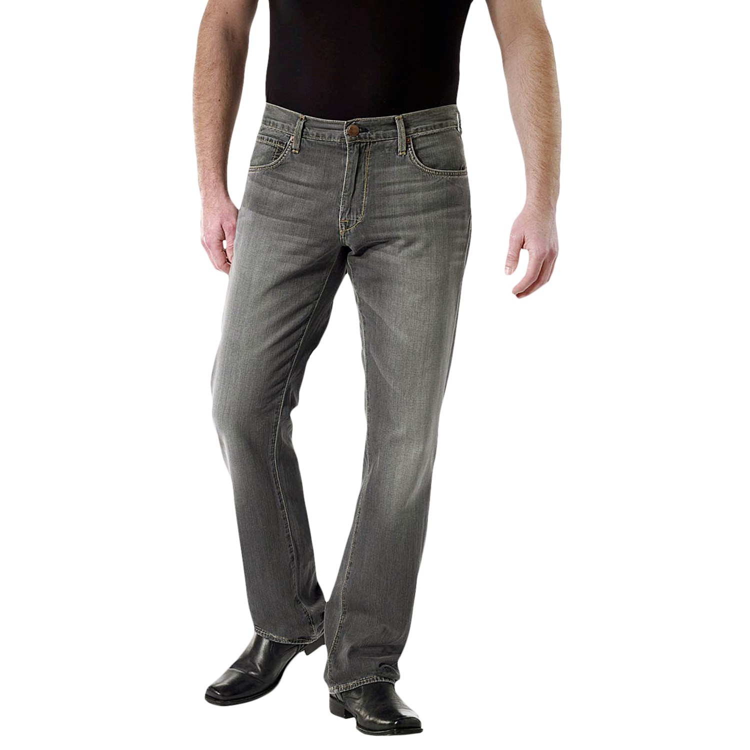 Agave Denim Gringo Redding Vintage Grey Jeans - Supima® Cotton, Classic ...