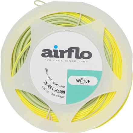 Airflo Forty Plus Sniper 4-Season Fly Line - Floating in Yellow/Light Green