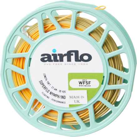 Airflo Superflo Kelly Galloup Nymph Indicator Floating Freshwater Fly Line in Orange/Lichen Green