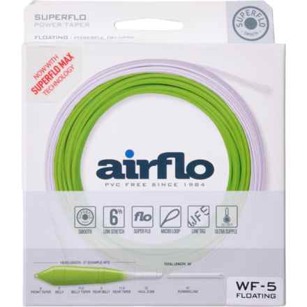 Airflo Superflo Power Taper Freshwater Fly Line - Weight Forward in Chartreuse/White