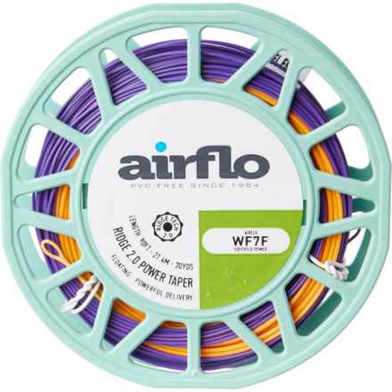 Airflo Superflo Ridge 2.0 Power Taper Freshwater Fly Line - Weight Forward in Sunburst/Purple