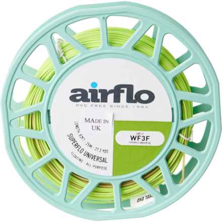 Airflo Superflo Universal Taper Floating Freshwater Fly Line - Weight Forward in Moss Olive/Chartreuse