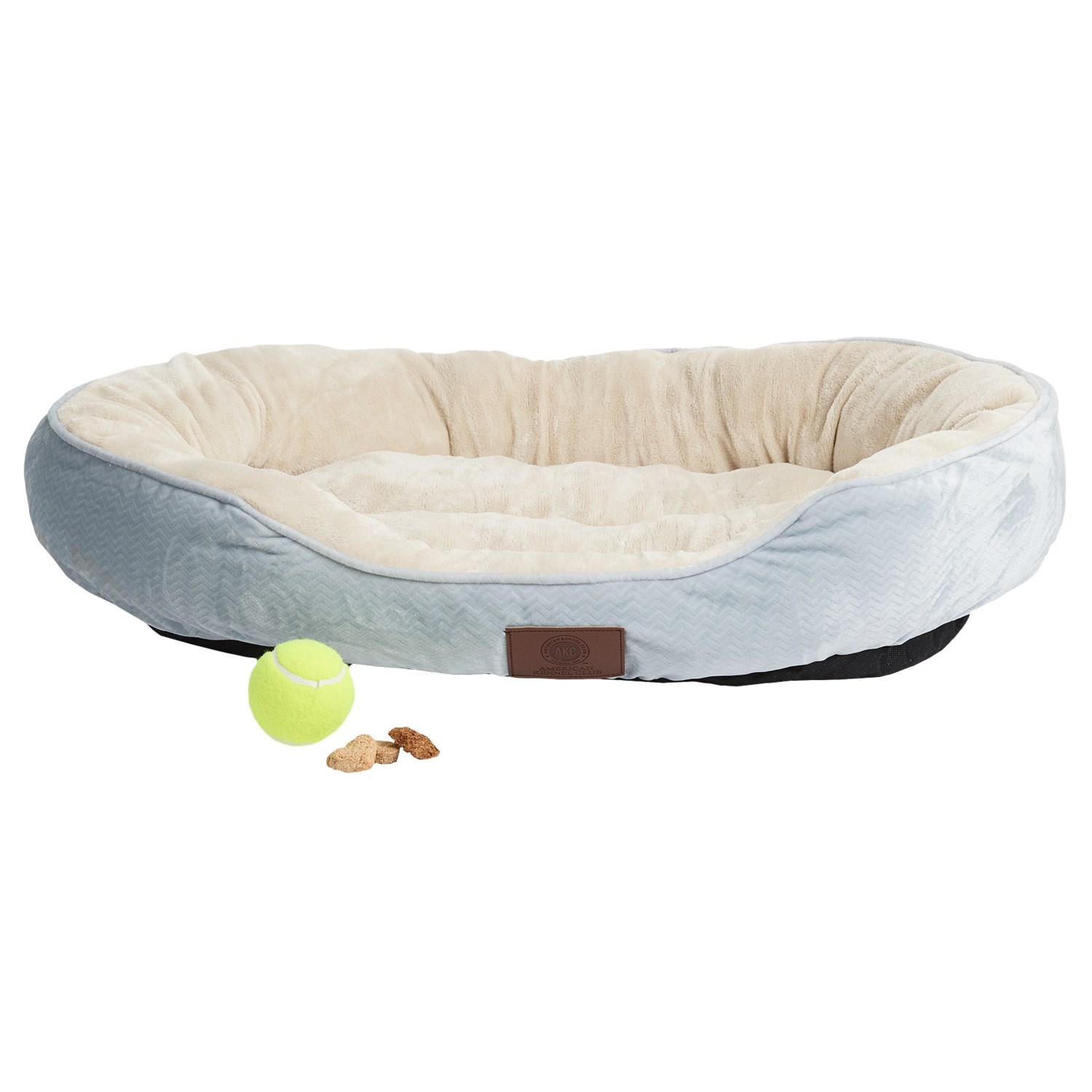 AKC Oval Cuddler Dog Bed – 30×23”