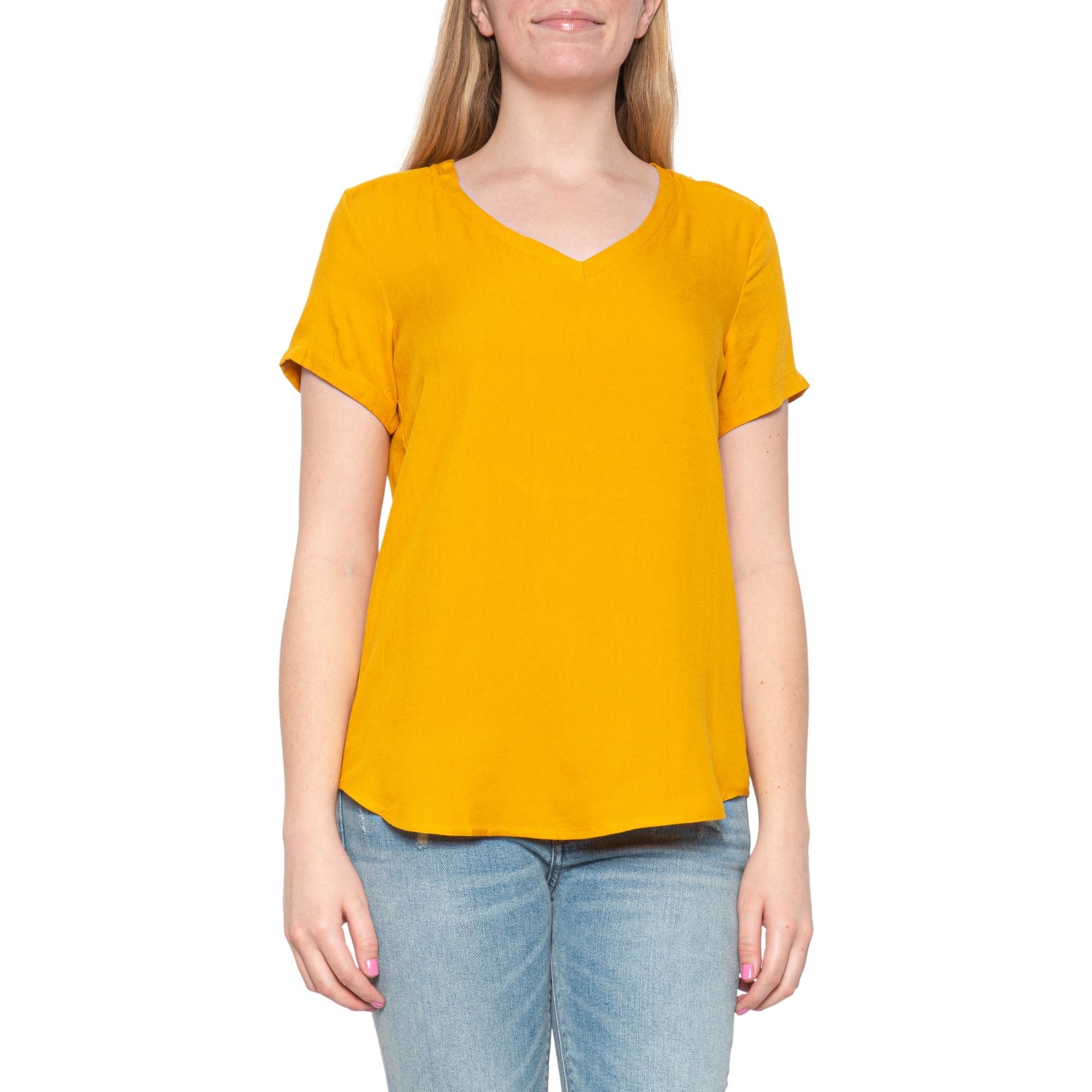 Alexander Jordan High-Low V-Neck Shirt (For Women) - Save 72%