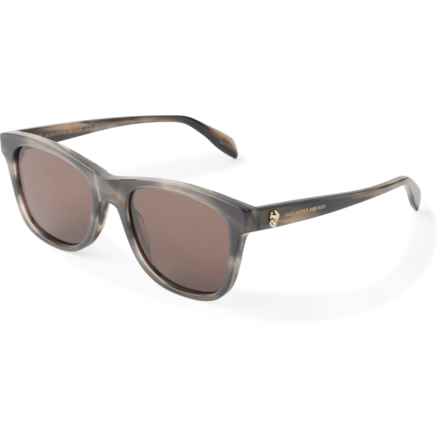 Alexander McQueen Made in Italy AM Sunglasses (For Men and Women) in Grey/Grey Brown