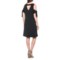425HN_2 Alison Andrews Cold-Shoulder Back Cutout Dress - Scoop Neck, Short Sleeve (For Women)