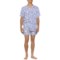 All Fenix Cabana Shirt and Swim Shorts Set - Short Sleeve in Powder Blue