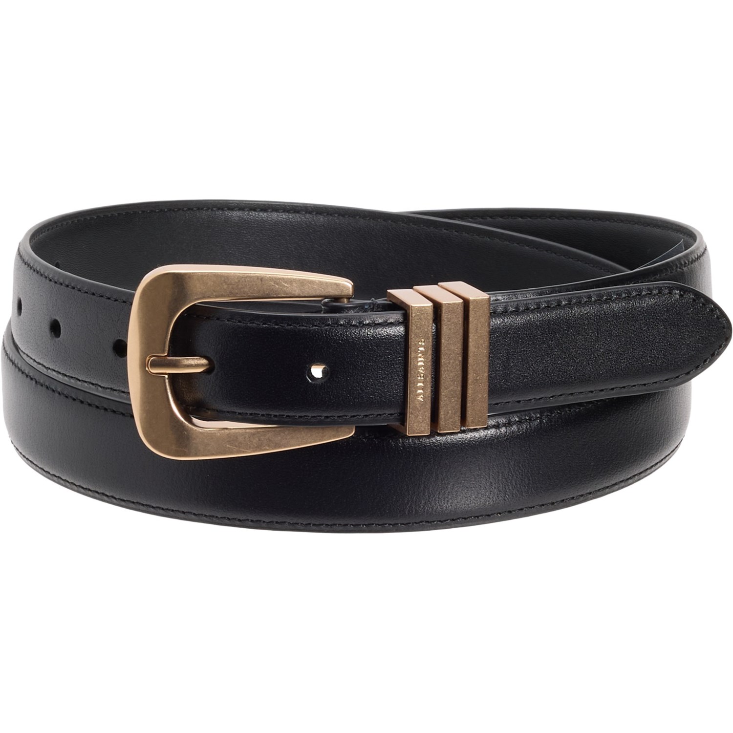 All Saints 25 mm Fe Belt with Triple Strap Keeper - Leather - Save 60%