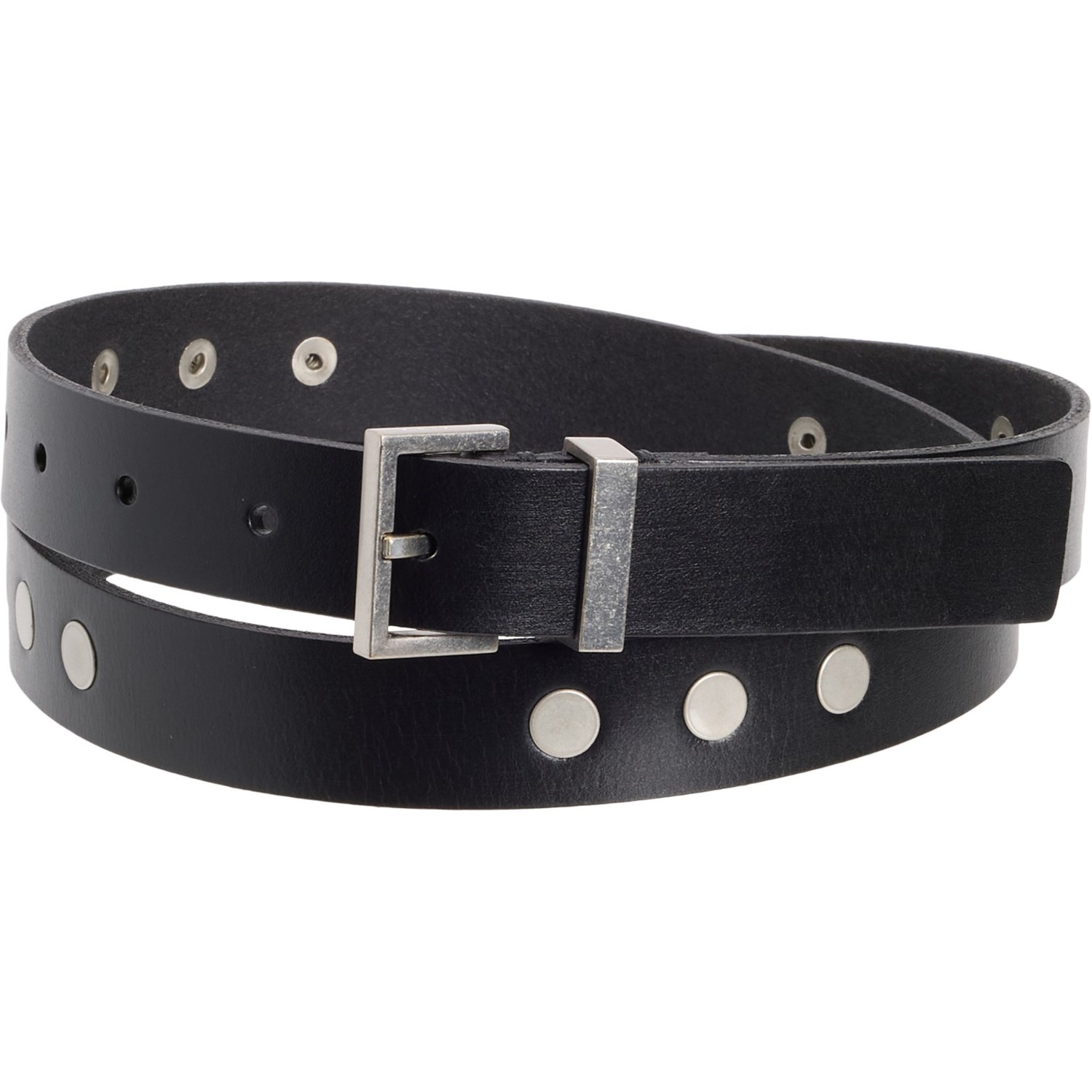 (取寄) 25 ウム スタデッド ベルト - レザー All Saints 25 mm Studded Belt - Leather  Black all-saints-25-mm-studded-belt-