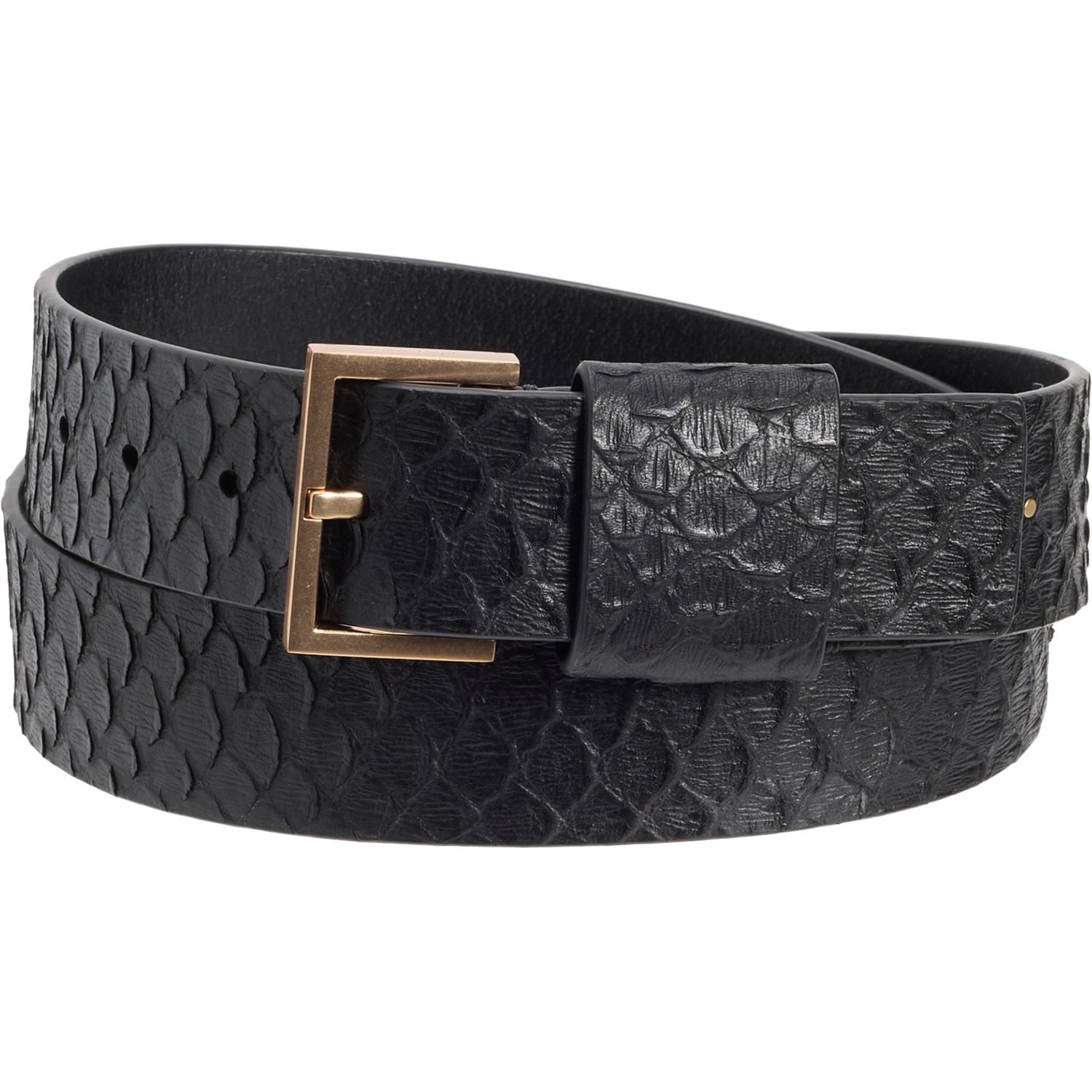 (取寄) 38 ウム スネーク ベルト - レザー All Saints 38 mm Snake Belt - Leather  Black all-saints-38-mm-snake-belt-