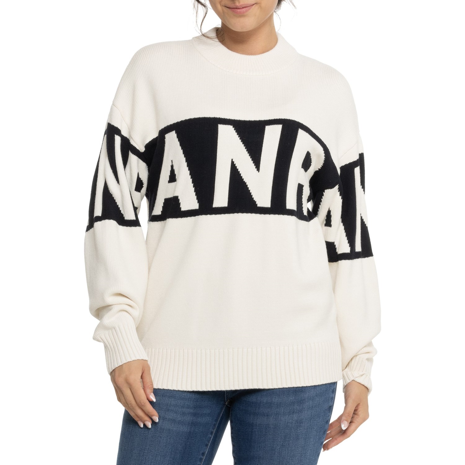 (取寄) アルペンロック ANR ロゴ セーター Alp-n-Rock ANR Logo Sweater  Ivory Alp-n-Rock ANR Logo Sweater - Save 60%