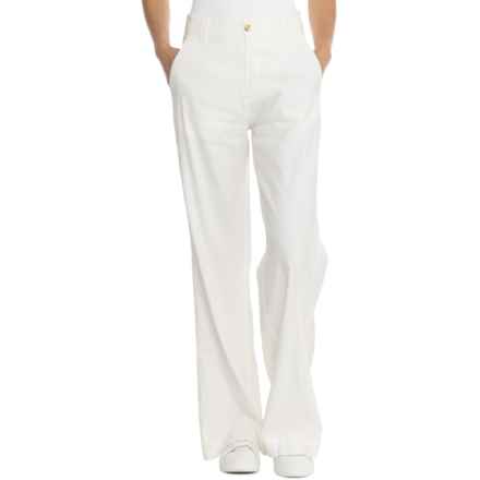 Alp-n-Rock Britt Wide Leg Pants - Linen in Ivory