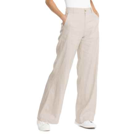 Alp-n-Rock Britt Wide Leg Pants - Linen in Silver Grey