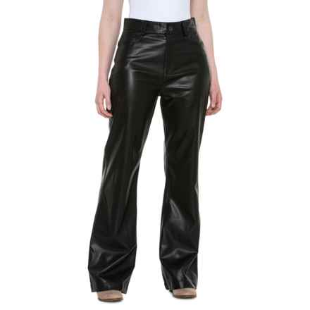 Alp-n-Rock Claren Faux-Leather Pants in Black Faux Leather
