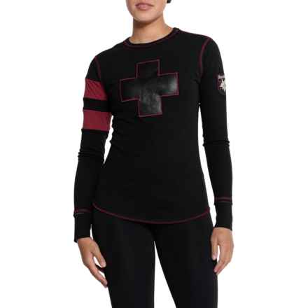 Alp-n-Rock Helvetica Shirt - Long Sleeve in Black/Deep Red