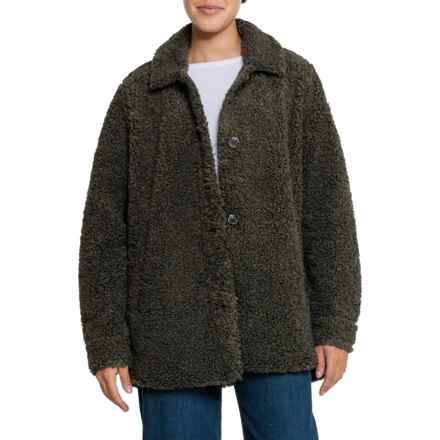 Alp-n-Rock Livi Shearling Shirt Jacket in Olive