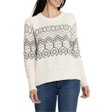 Alp-n-Rock Selena Fair Isle Sweater in Ivory