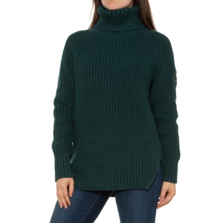 PETER DO Convertible two-tone merino wool turtleneck sweater