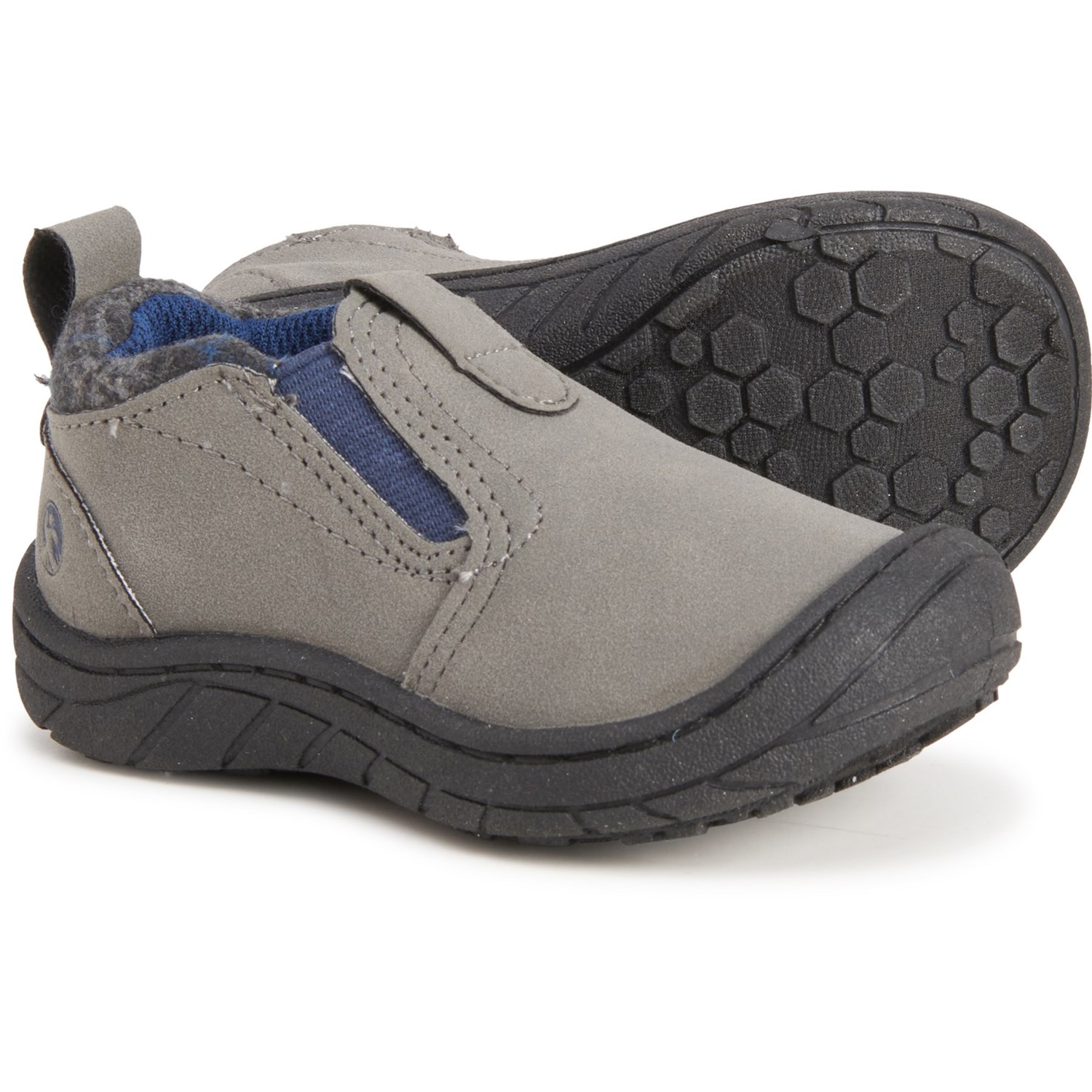 boys grey slip on shoes