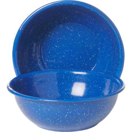 Alpine Mountain Gear 6” Enamel Bowls - Set of 2 in Blue