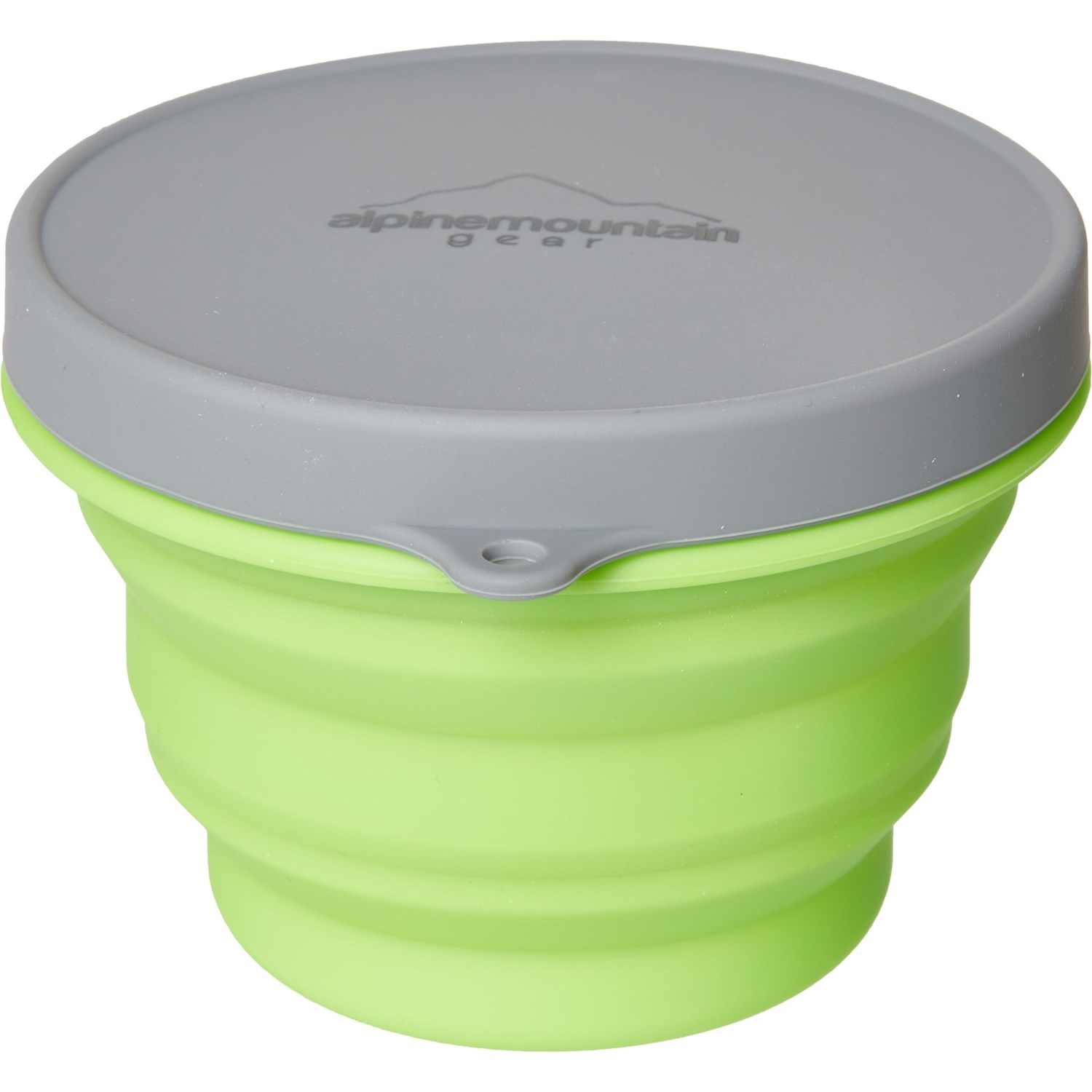 Alpine Mountain Gear Collapsible Silicone Container with Lid - Medium