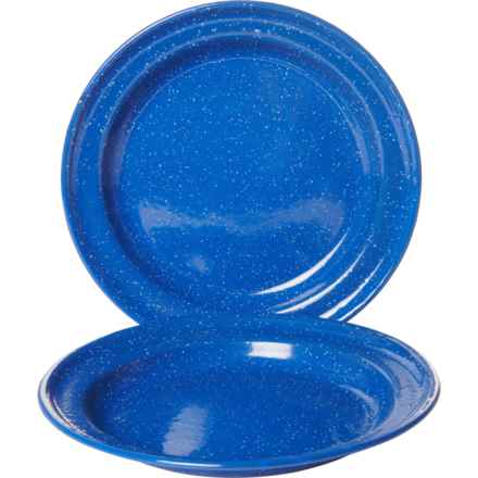 Alpine Mountain Gear Enamel Plate - Set of 2, 10” in Blue