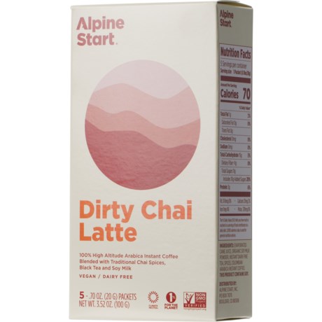 Alpine Start Dirty Chai Latte Instant Coffee Packs - 5-Count in Multi